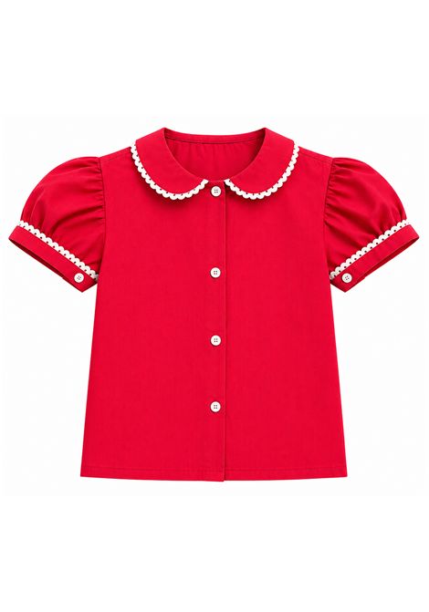 Camicia con ricamo MARIELLA FERRARI | CAJ26P018 GARZINA FUCSIA
